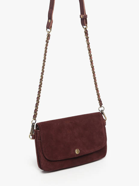Cross Body Tas Vintage Leder Mila louise Violet vintage 3783VC ander zicht 1
